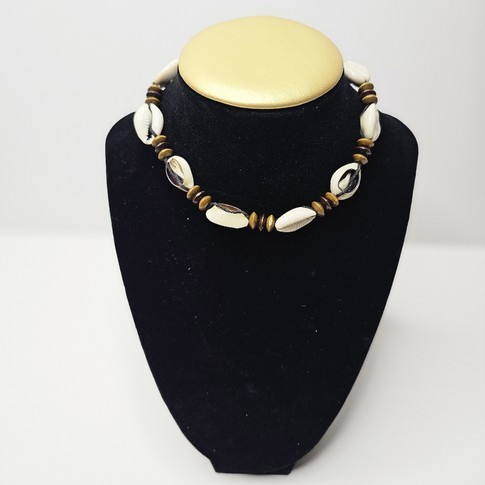 Cowry Shell Choker Necklace Choker Seashell Beaded Bohemian Tribal Hippie